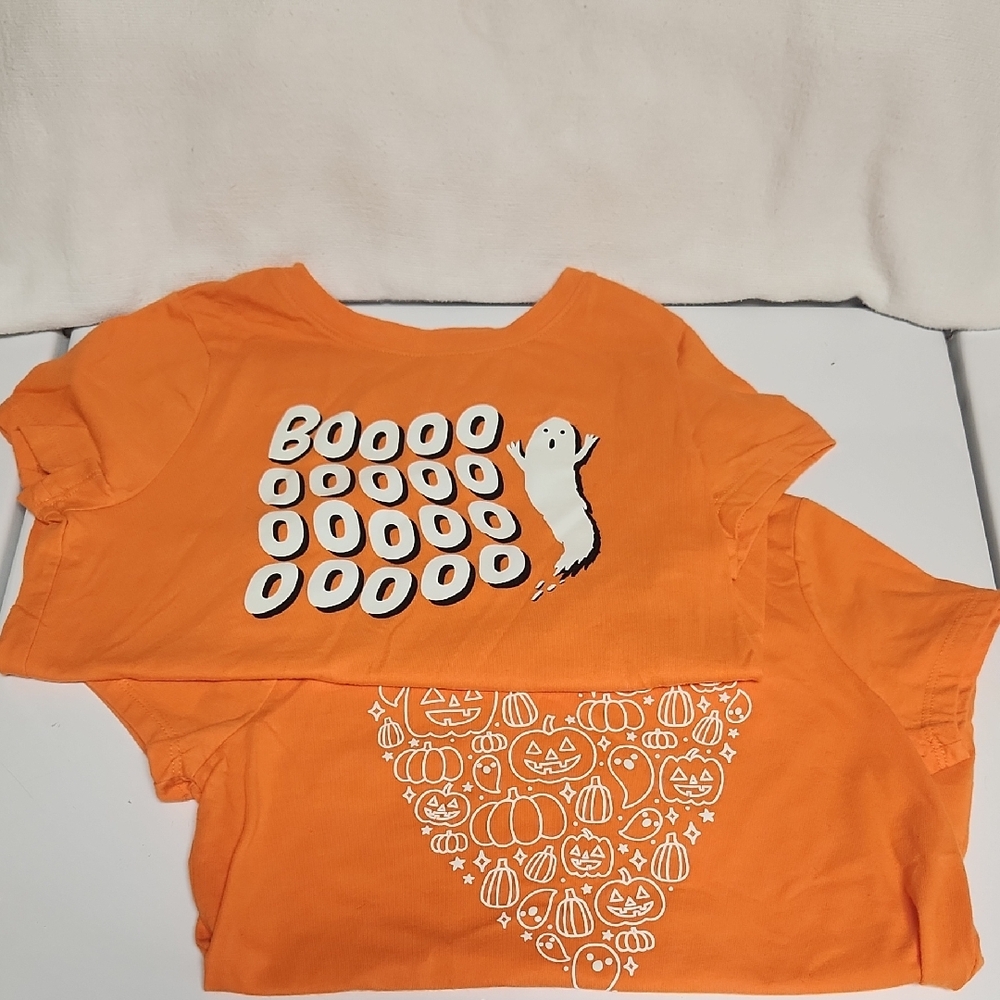 Cat & Jack Orange Halloween Kids Tee